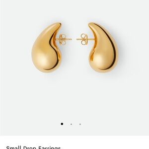 Bottega Veneta Gold Drop Earrings